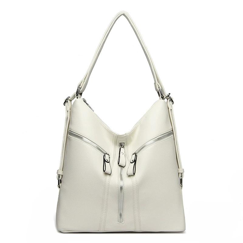 

WTEMPO женская сумка модная сумка через плечо простая сумка через плечо большая вместимость мягкая кожаная сумка трехразового использования 35*11*32cm бежевый