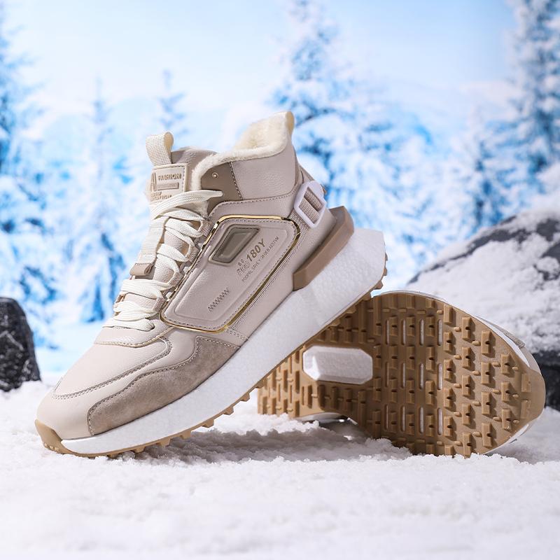 Fashion 2024 New Winter Men Boots  Slippers Warm Men Shoes Waterproof Non-Slip Plush Sneakers Male  Leather Boots Plus Size  45