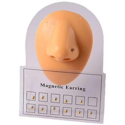 6 Paar magnetische Fake-Ohrringe, magnetische Ohrstecker, Magnet, Nasen-, Ohr- und Lippenstecker, nicht durchdringend
