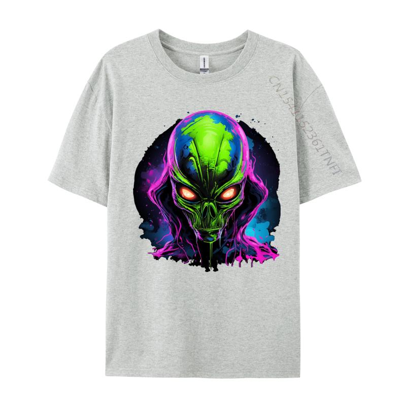 T Shirts for Men Alien in Pink T Shirt Hot Sale Round Neck TeeShirt black 2024 T Shirt