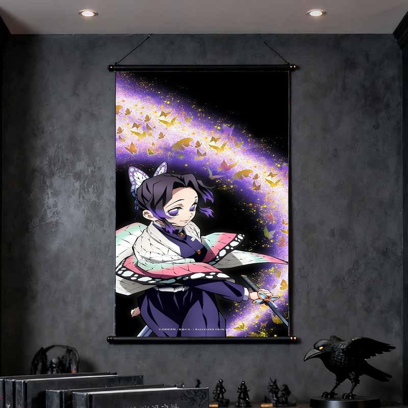 Demon Slayer Tanjiro & Rengoku Flame Guardian XL Self-Adhesive Canvas