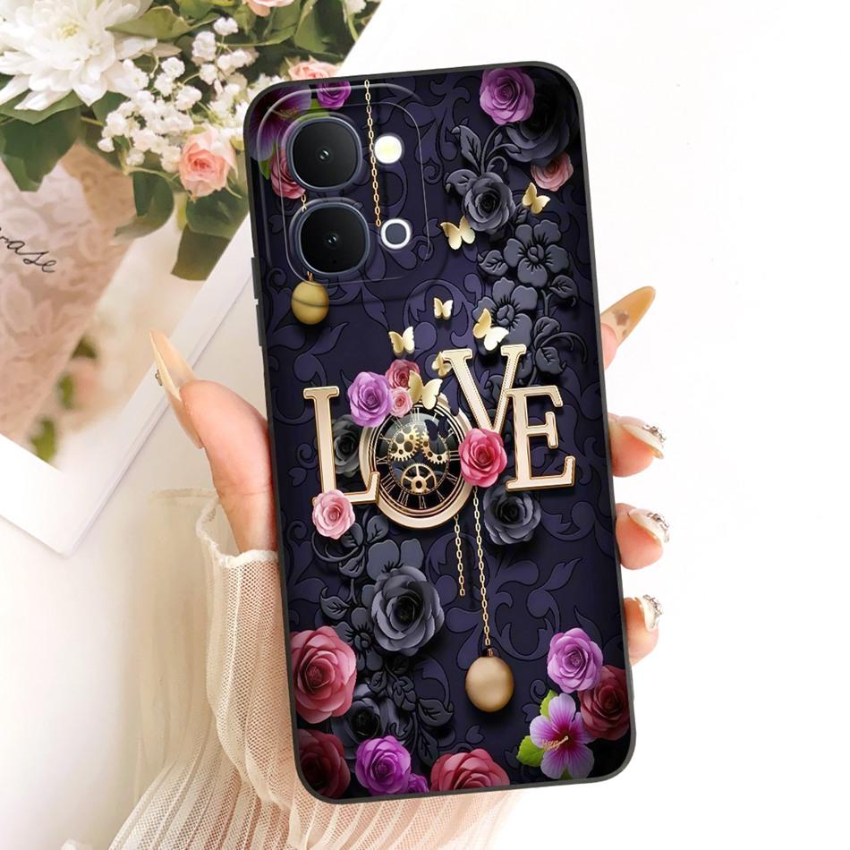 For Vivo Y31d Y51 Pro Y500i Cute Cat Flower Cartoon Phone Case For Vivo Y31D Y51Pro Y500i Soft Silicone Covers Bumpers