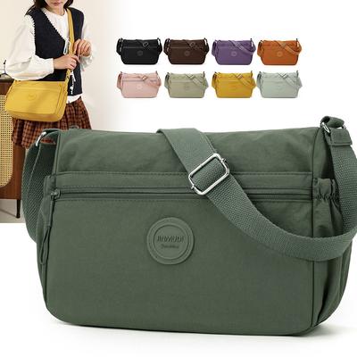 Women's Small Square Bag Lightweight Shoulder Crossbody Bag Waterproof Nylon Middle-aged Mother Bag