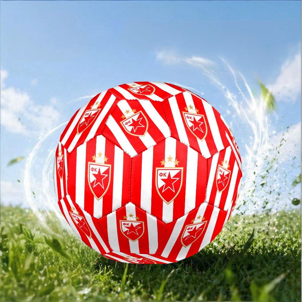 Crvena Zvezda Size 5 Soccer Ball,Indoor/Outdoor Suitable for Training Matches Tournaments Practice Games Perfect Gift for Fan