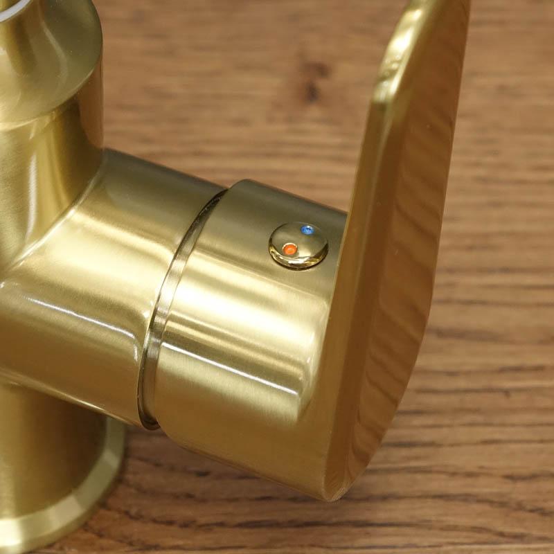 Antique brass freestanding kitchen tap PLAIN