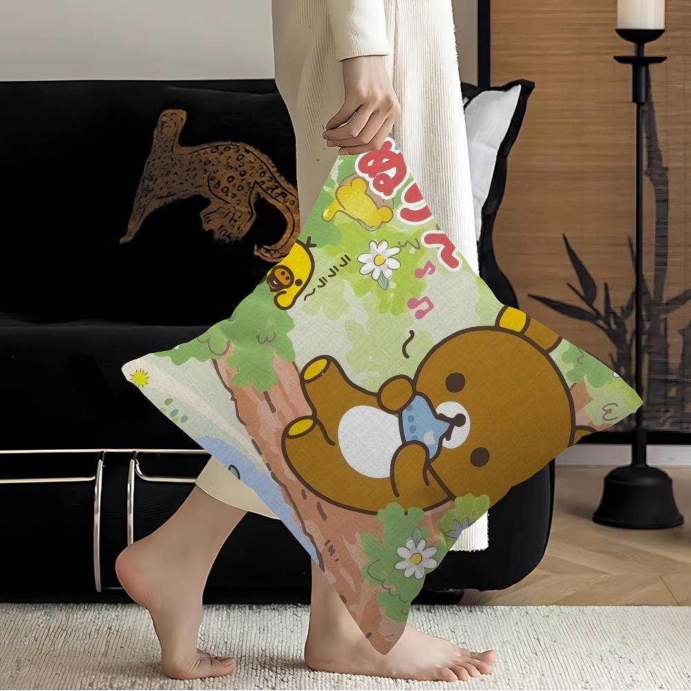 Anime Cute Cartoon R-Rilakkuma Lucky Dragon Pillow Cover Sofa Cushion Cover Home Room Decoration Children Gift