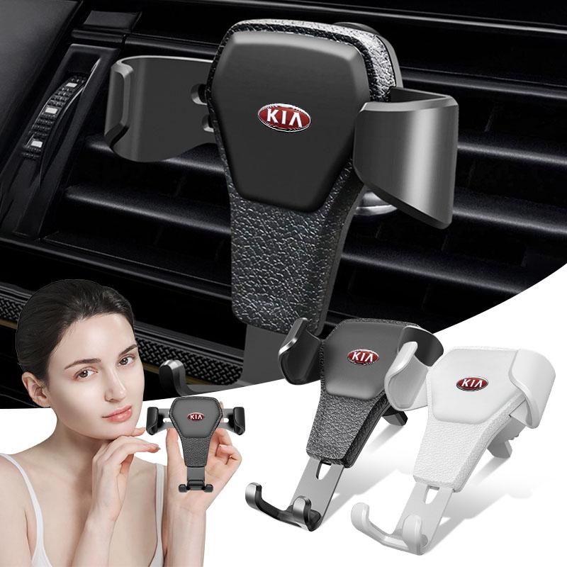 Aufkleber Autoemblem Handyhalter Halterung Luftklemme Halter Ständer Auto Für Kia Sauer CUB CEED Cerato Forte K8 K900 Optima Picanto RIO VG Ray EV Venga