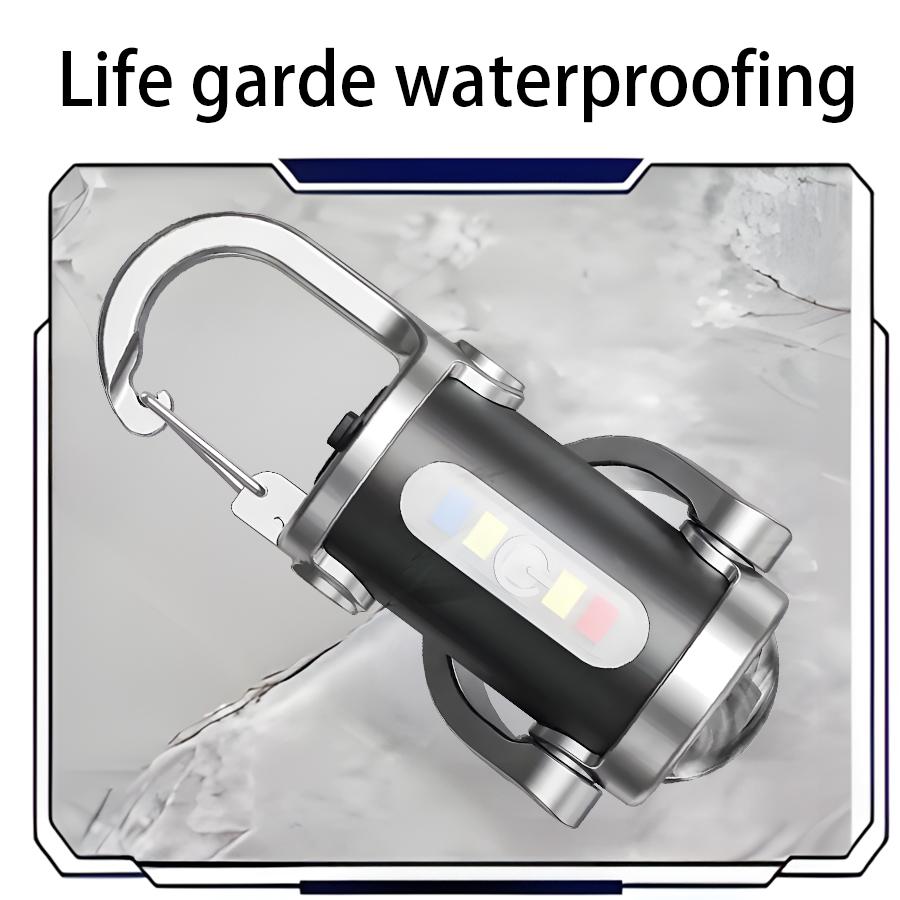 Mini Keychain Flashlights LED Side Light USB Rechargeable Torch COB Work Lamp Ultra Bright  Portable Lantern for Camping Hiking