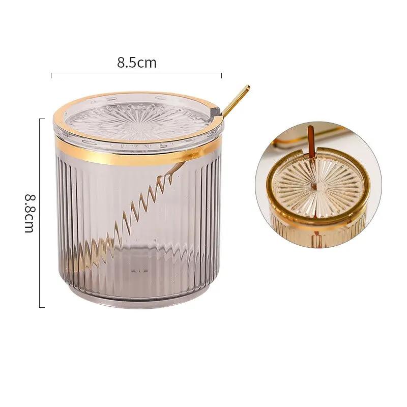 Container Kitchen Seasoning Jar With Spoon Household Kitchen Exquisite Seasoning Bottle Storage container Jar