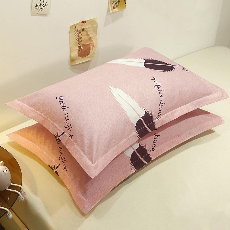 1Pc Pillow Cover Bedroom Decoration Pillowcase Whale Print Polyester Washable Student Dormitory Pink 48*74cm Pattern Pillowslip