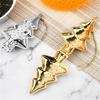 20pcs Stainless Steel Tea Strainer Reusable Christmas Tree Shape Loose Leaf Tea Infuser