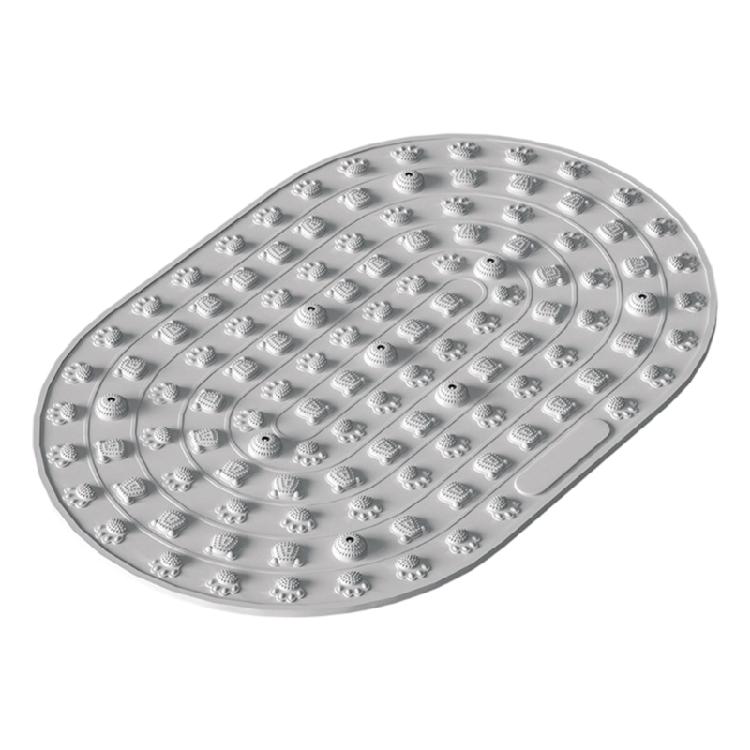 

Friendly Soft Silicone Foot Massage Pad Acupressures Foot Pad Foldable Dot Pad Antislip Great For Foot Care And Exercise сірий колір