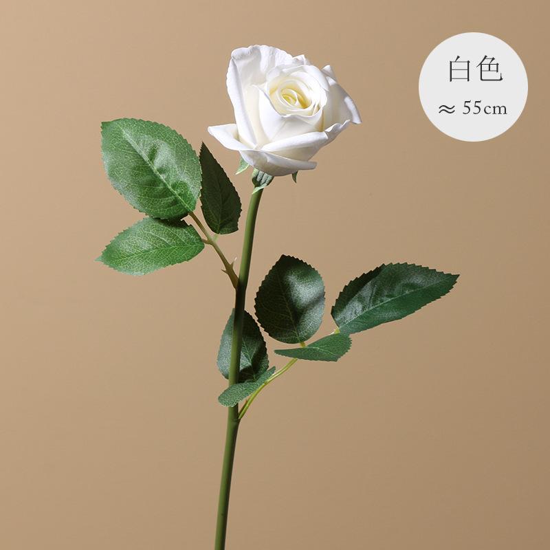 High Imitation Rose Single Touch Moisturizing Rose Wedding Home Decoration Bouquet Ornament Rose Bud