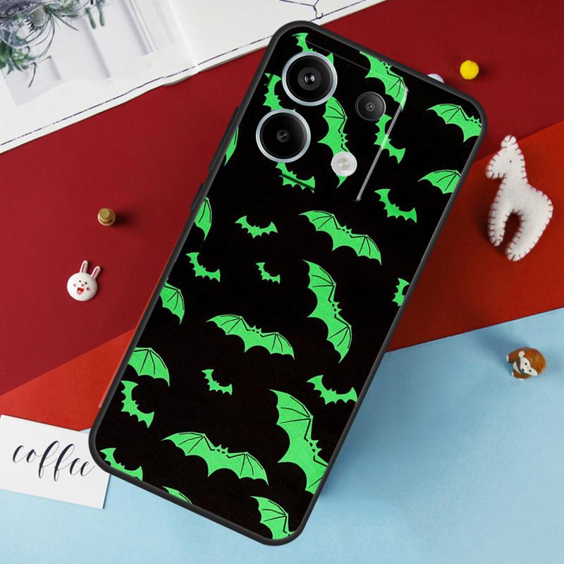 Halloween Vampire Bats Case For Xiaomi Redmi Note 13 Pro 14 12 11 10 15 Pro Plus Redmi 10C 12C 13C 14C 15C 15 Cover
