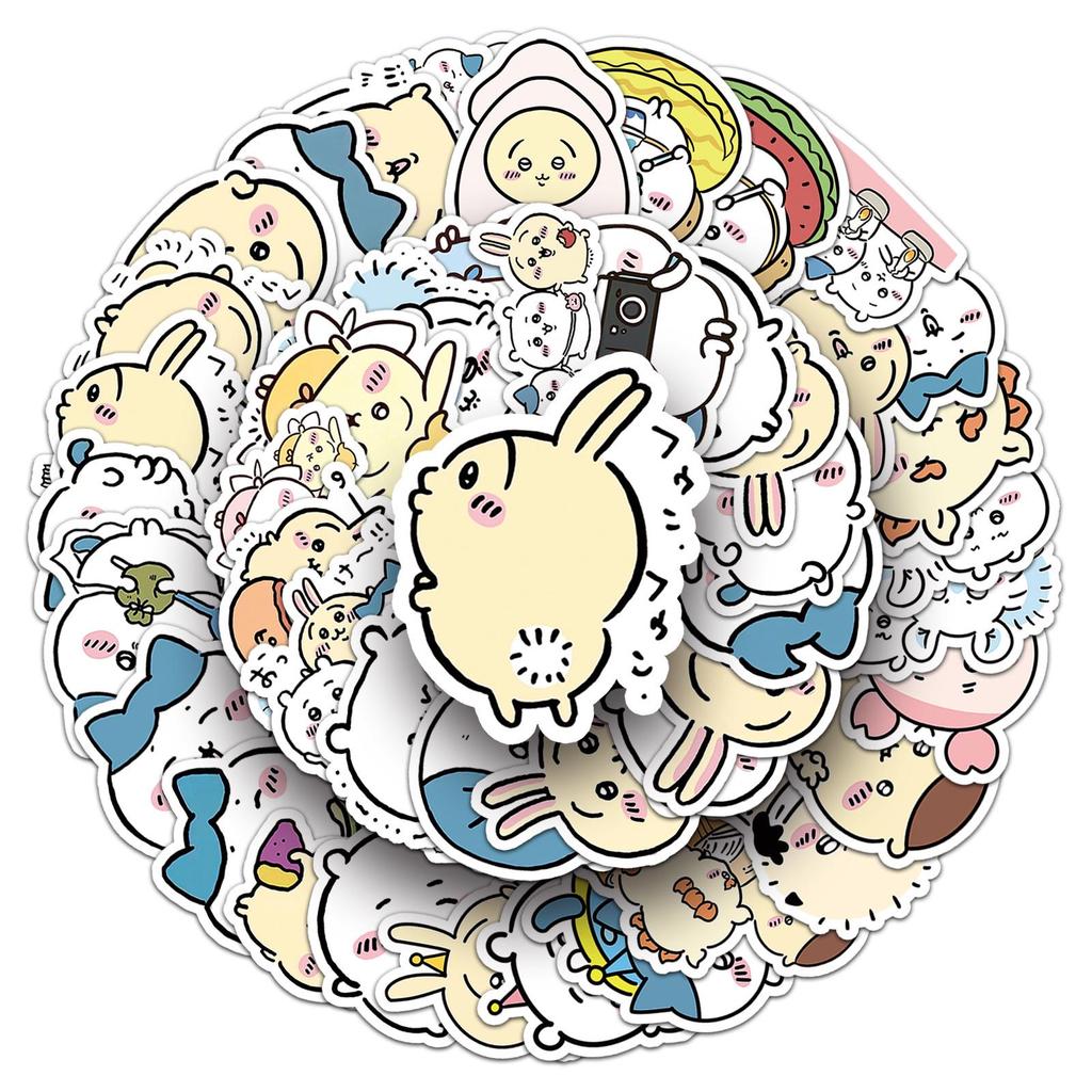 51 Chiikawa Cute Waterproof Anime Stickers for Notebook Decoration