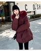 Women’s Short Big Fur Collar Hooded Windproof Thicken Warm Winter Jacket With Belt