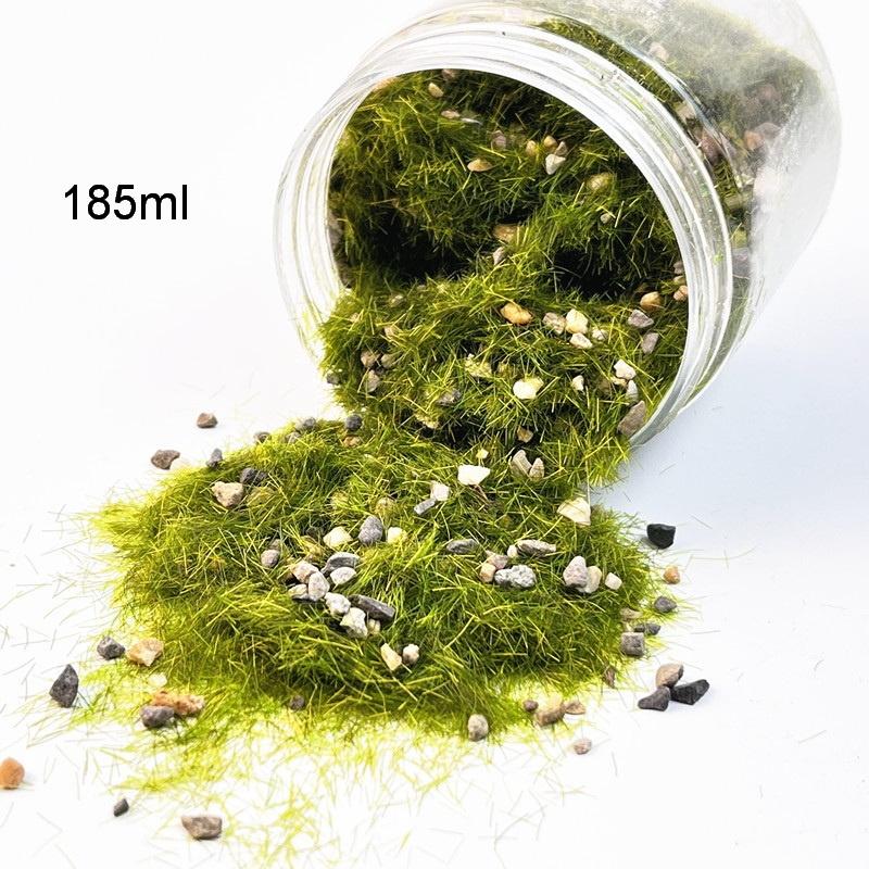 1 Set Dioramă Micro Scenă Decor Grădină Pentru Realizare Modele Diy 5G/185Ml Praf Teren Iarbă Statică Model Cu Piatră