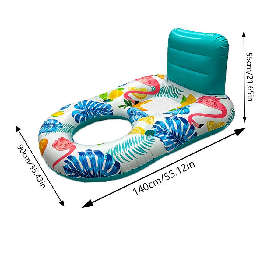 Summer Swimming Pool Inflatable Sofa With Cup Hole Water Swimming Pool Inflatable Floating Bed For Adult Water Leisure Float