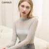 Women'S Autumn See-Through Sexy Mesh Knitted Long-Sleeved T-Shirt Top Fs391A