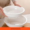 MOLUONA Pure White Ceramic Large Soup and Serving Bowl