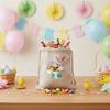 12 pieces/set Cartoon Easter Rabbit Gift Bag Vintage Linen Bunny Candy Bag Reusable Eggs Treat Gift Bags Easter Celebration