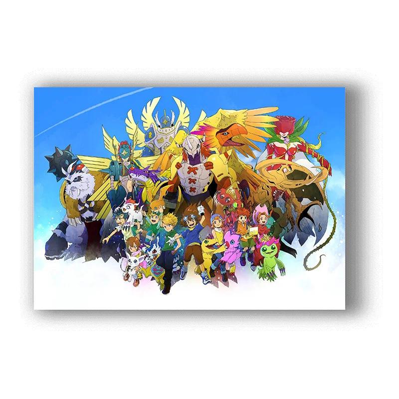 Japan Anime Digimon Adventure Tri Comic Filmdruck Kunst Leinwand Poster Für Wohnzimmer Dekoration Heim Wanddeko Bild