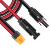Charging Cable Connection Cable 0.6m Female Solar Panel Low Resistance PVC Solar Generator Firmly Dock Low Power Suitable