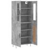 Highboard Concrete Grey 69.5 x 34 x 180 cm Particleboard