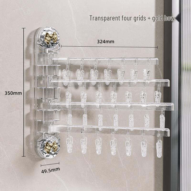Rotating Suction Cup Clothes Drying Clips – Wall-Mounted, Multi-Functional for Socks & Underwear Drying
