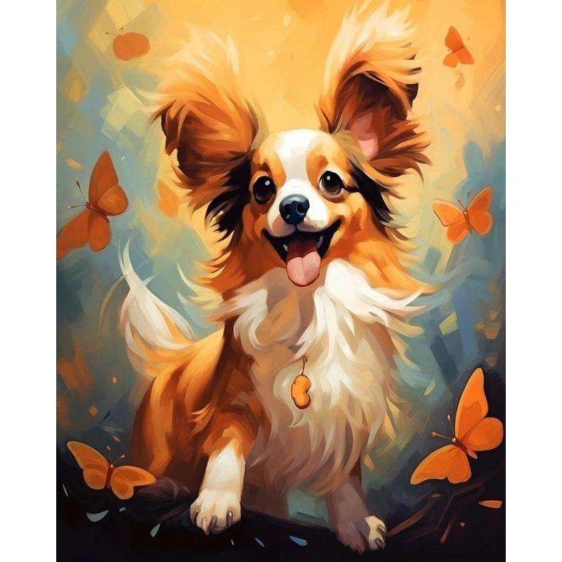 DIY Diamond Painting Dog Fantasy Full Square Round Embroidery Mosaic Animal Picture Of Rhinestones Home Decoration Gift