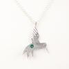 Green Onyx Gemstone 925 Sterling Silver Jewelry Pendant 1.8" For Birthday Gift CP-20-15