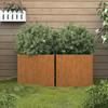 VidaXL Planters 2 Pcs 42x40x39 Cm Corten Steel 821550