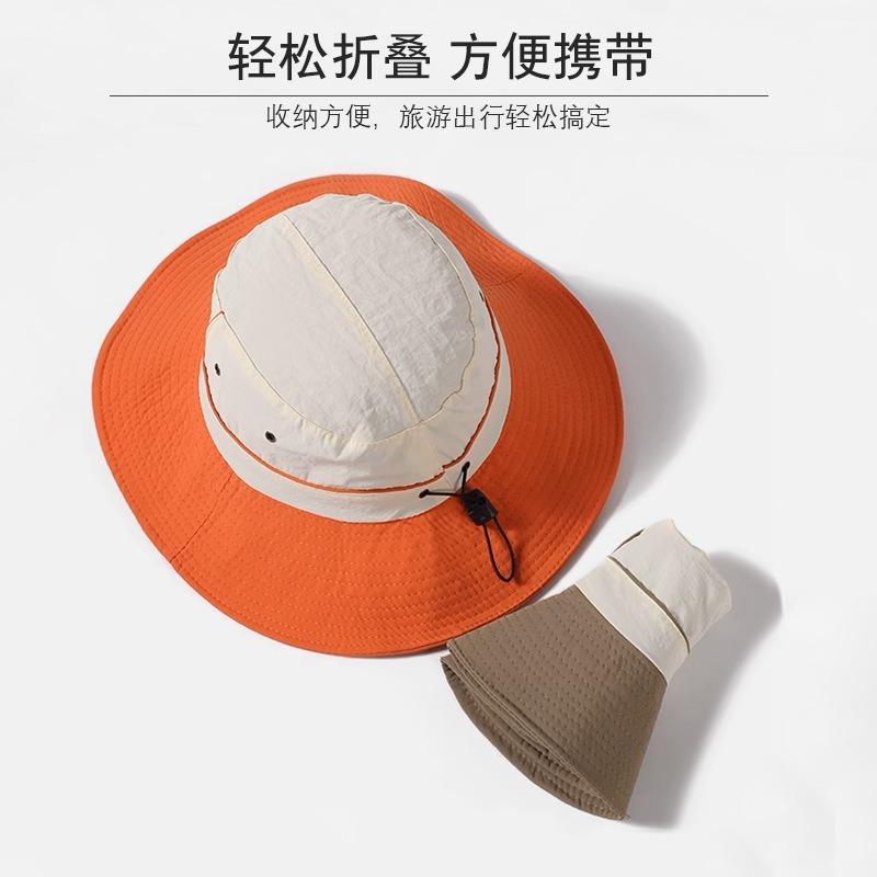 Outdoor Sunscreen Bucket Hat Quick-drying Breathable Sun Hat Spring and Summer Light and Waterproof Outdoor Camping Hiking Hat
