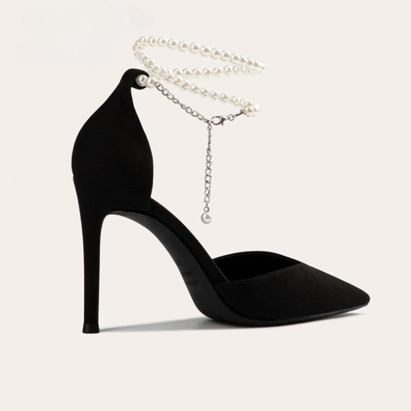 Fashion 2025  Shoes for Women Pointed Toe  Thin Heels Stripper Woman Pumps Wholesale Chic Point  Popular On Sale Comfortable and Elegant