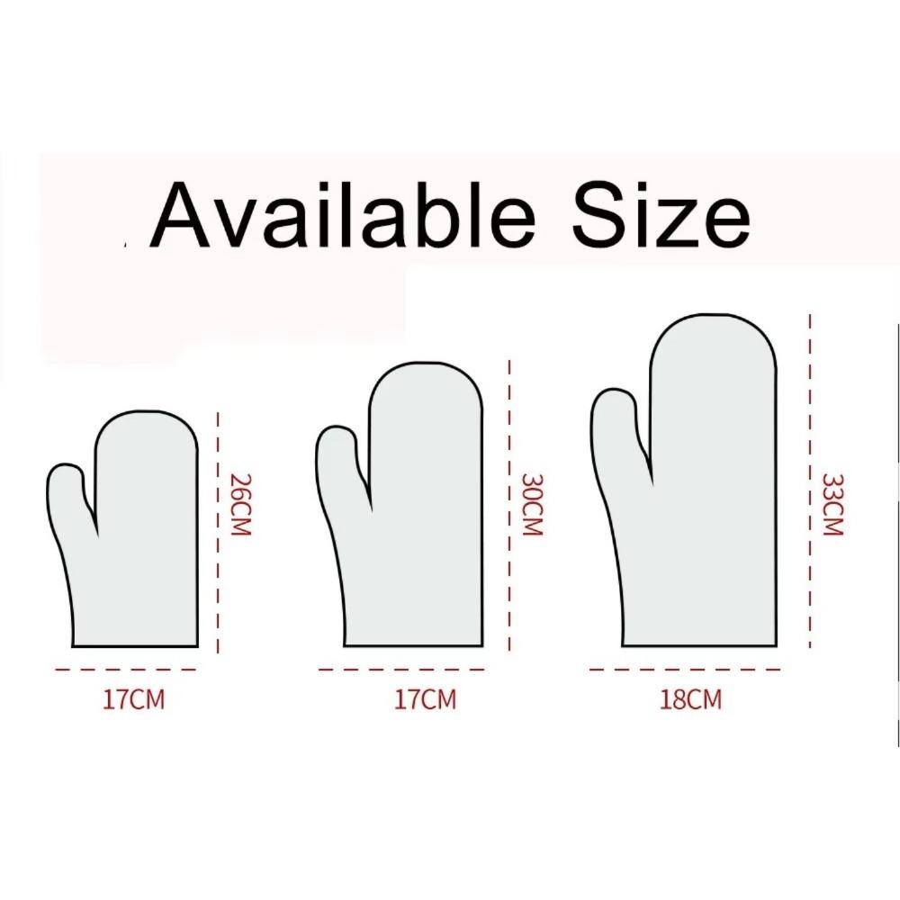 2025 New Style Anti Scalding High Temperature Resistance 100%linen Kitchen Oven Mitts Microwave Oven Gloves for Adult