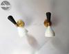 Brass Diabolo Wall Sconce Pair: Mid-Century Italian Light Fixture