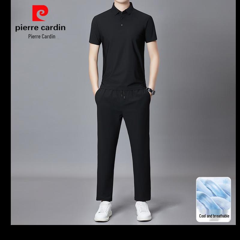 Мужской летний комплект: рубашка-поло и повседневные брюки Pierre Cardin XL