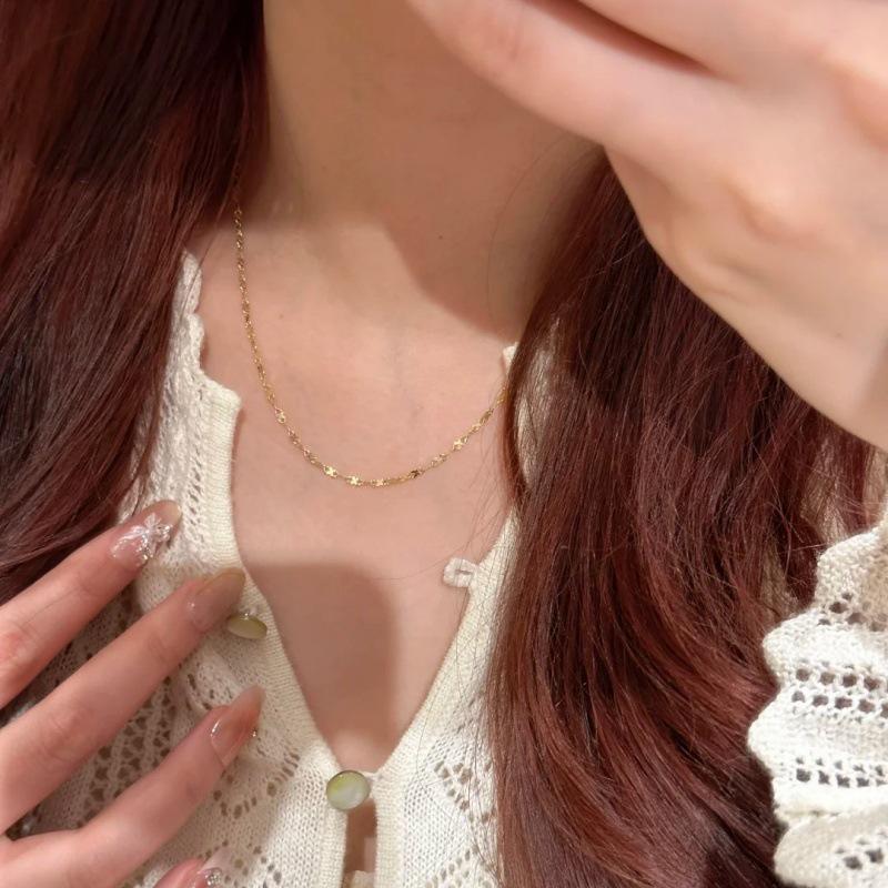 X-Shape Butterfly Sparkling Clavicle Chain: Stylish, Light Luxury, Versatile Women's Jewelry