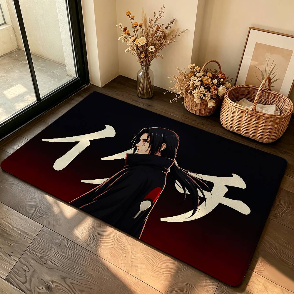 Anime N-Naruto-S Carpet Bathroom Anti-slip Mat Door Mat Home Decoration Mat Entrance Door Mat Scratch-resistant Door Mat