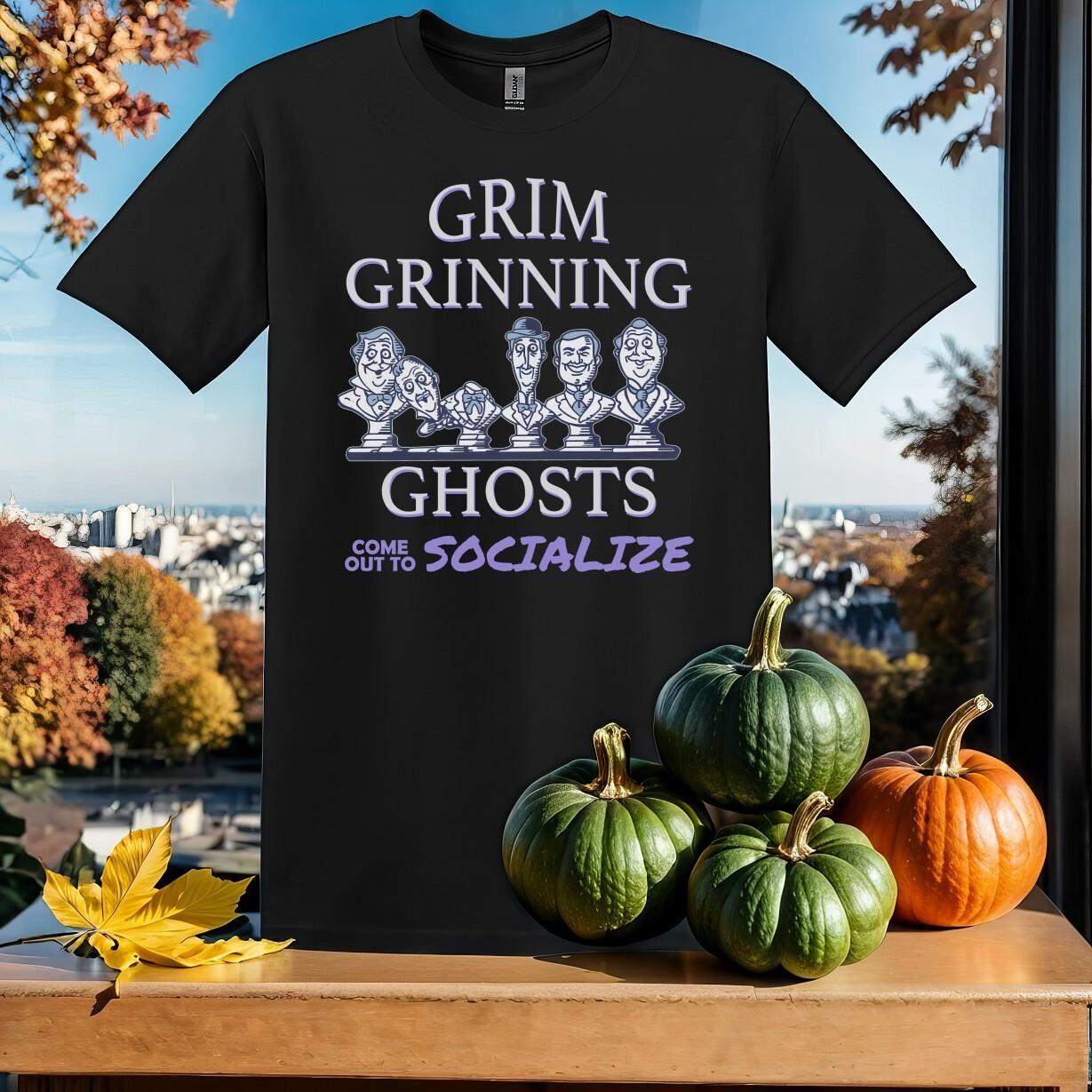Disney Grim Grinning Ghosts Come T-shirt T shirt Men Women Unisex Tshirt SY157 S