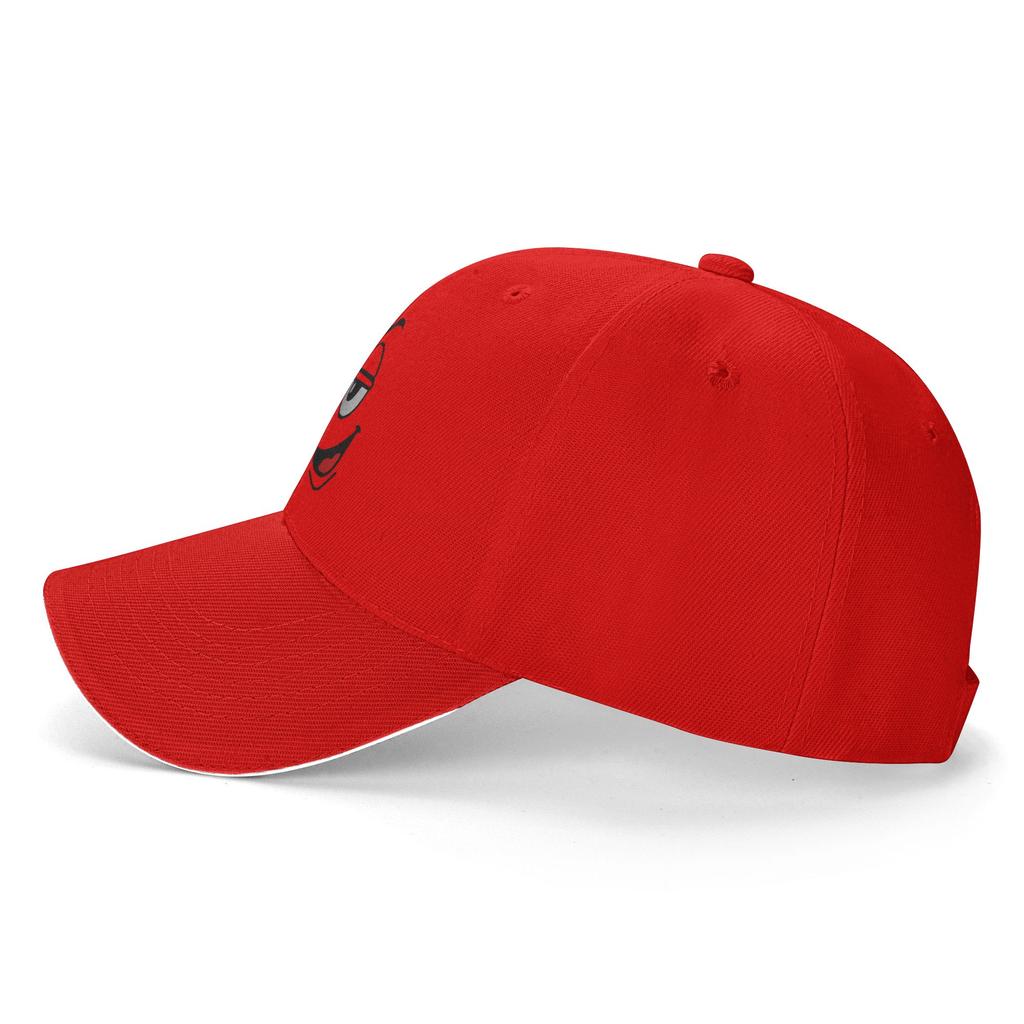 Custom Punk Unisex Cartoon Chocolate Red Candy Face Baseball Cap Adult Adjustable Dad Hat Unisex WoUnisex Sports Snapback Hats