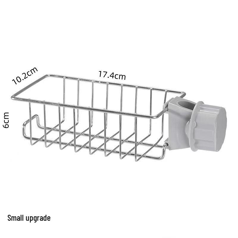 Punch-Free Kitchen Sink Rack for Sponges, Cutlery & Dishcloths