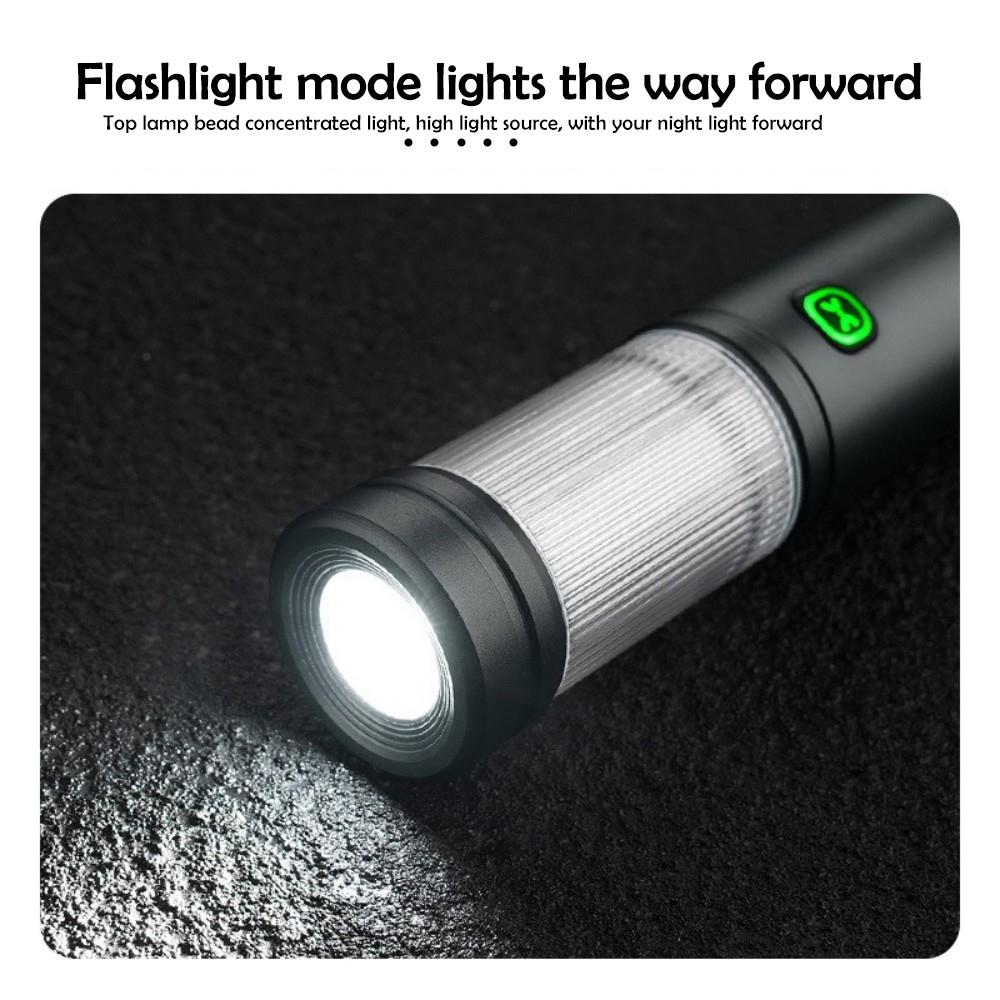 Outdoor Camping Lights Portable Rechargeable Flashlight 3-in1 Camping Tent Lantern Multifunctional Mini Emergency Hanging Light