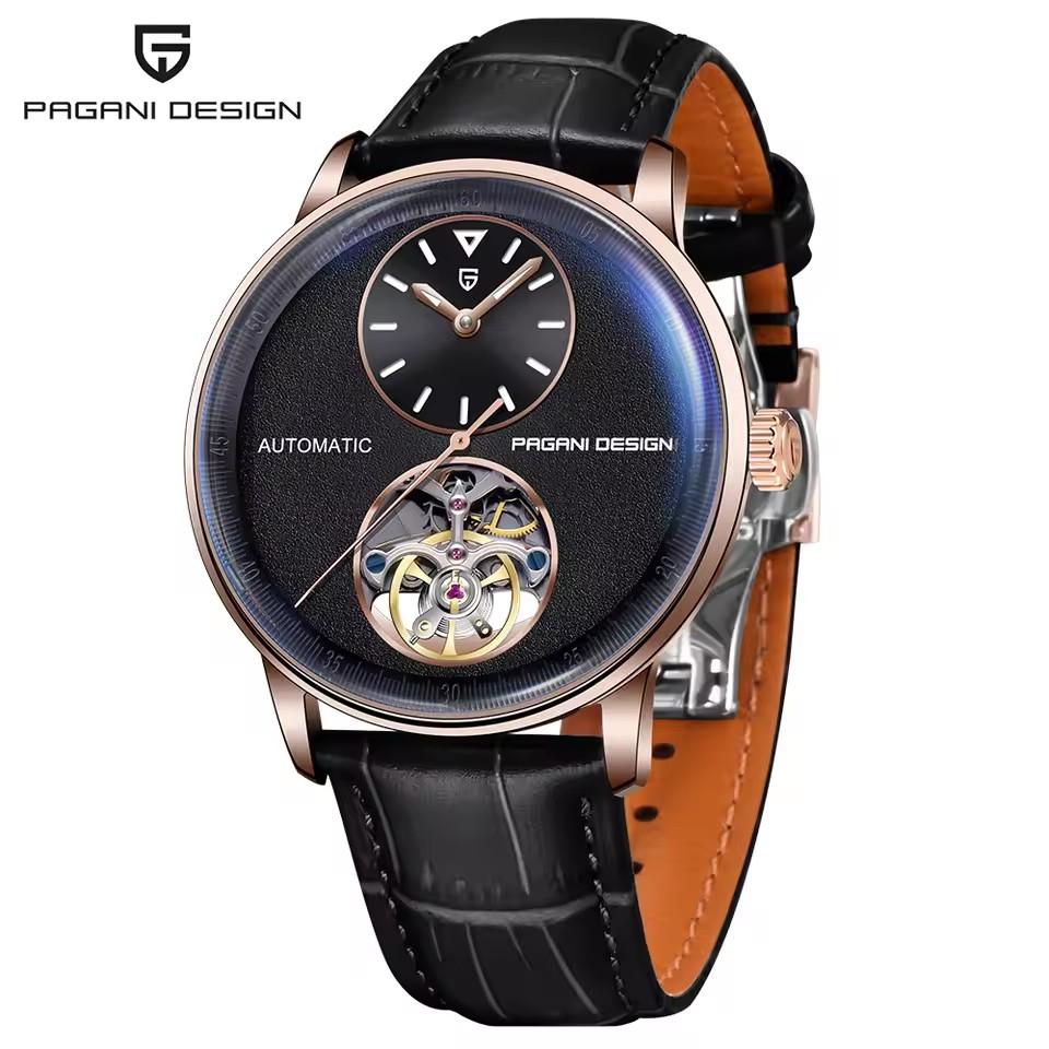 PAGANI DESIGN New 42MM Tourbillon Multi Time Zone Luxury Men Watch Night Light 1 Men Automatic Mechanical Watches PD-1796
