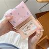 Card Pouch Portable Cat Printed Wallet PU Leather Multiple Card Short Leather Purse Cute Fashion Cat Patterned Card Bag Daily