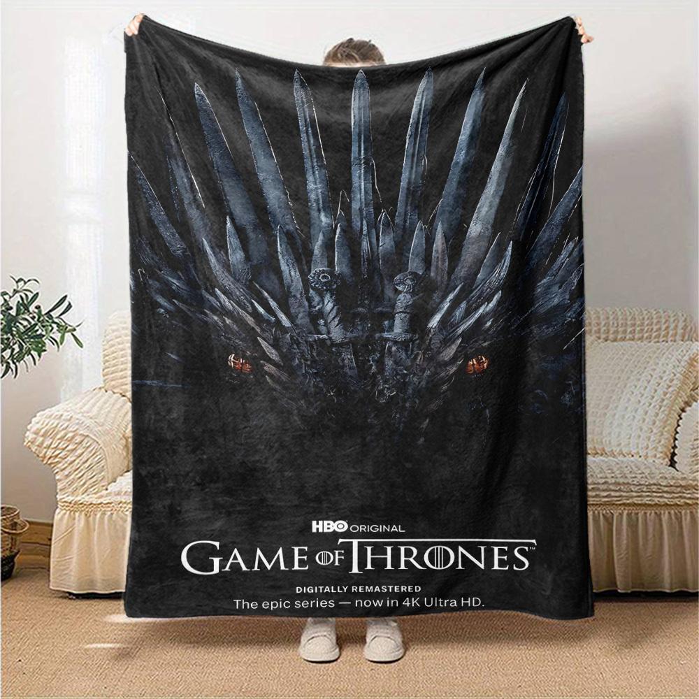 1pc Game of Thrones 4K Ultra HD Flannel Blanket Soft Warm Throw for Home, Office, Travel, All-Season Cozy Bedding GiftL1054