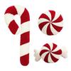 Christmas Candy Cane Pillow Gingerbread House Decoration Plush Throw Pillow Winter Home Decor Living Room Sofa Couch Cushions