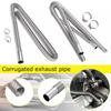 120/150/200CM Exhaust Hose Steel Exhaust Pipe Car Parking Heater Diesel Gas Vent Hose Car Accessories 2025