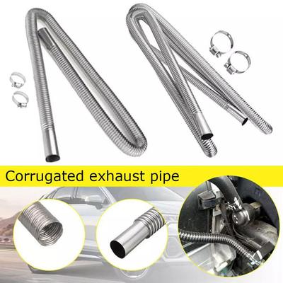 120/150/200CM Auspuffschlauch Stahl Auspuffrohr Auto Standheizung Diesel Gas Entlüftungsschlauch Autozubehör 2025