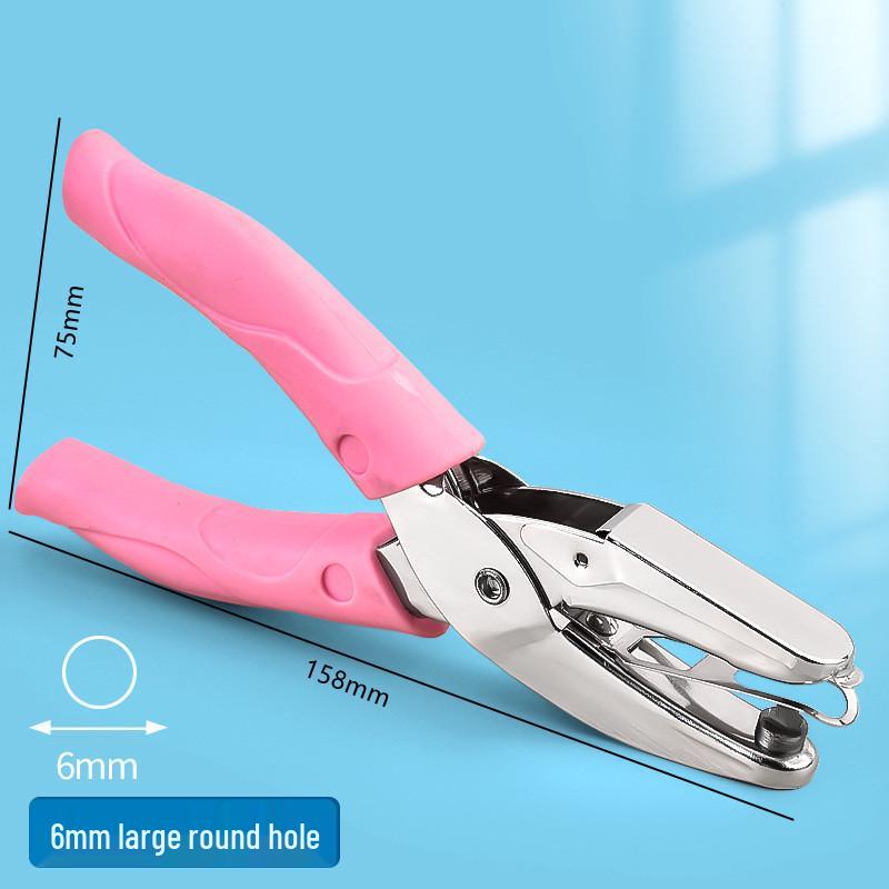 Heart-Shaped Metal Single Hole Punch for Loose-Leaf Papers – Ideal for Students and Crafts